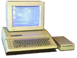 Apple IIe-to-IIGS conversion, with an Apple 3.5 drive and IIGS monitor