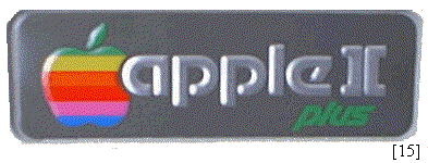 Apple II Plus name plate [15]