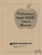 Apple-1 BASIC Manual, courtesy of Joe Torzewski