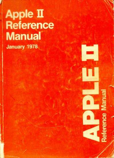 Apple II Reference Manual "Redbook"
