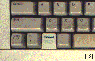 Apple IIe Enhanced power light & keyboard