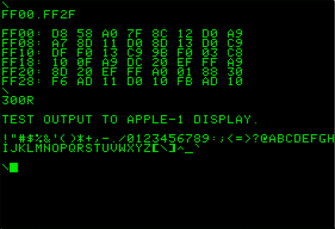 Apple-1 display