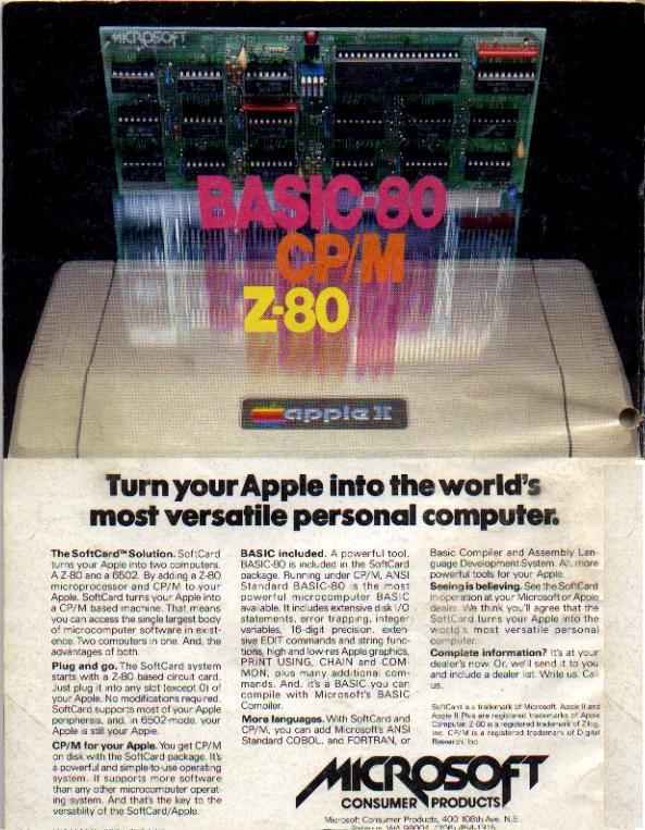Microsoft Softcard advertisement
